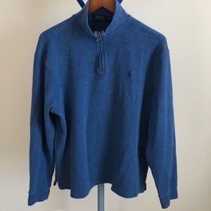Polo Ralph Lauren Blue 1/4 Zip Pullover - Size L